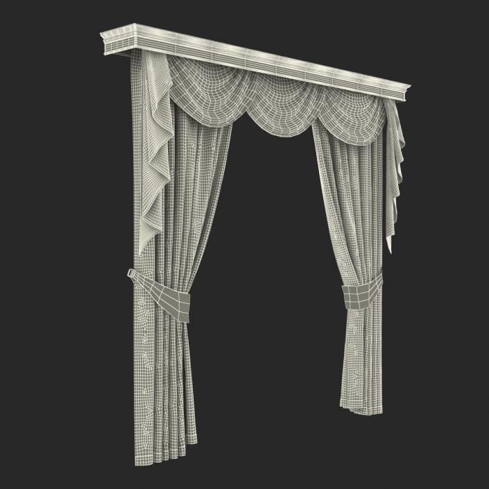 3D model Curtain 6 Green