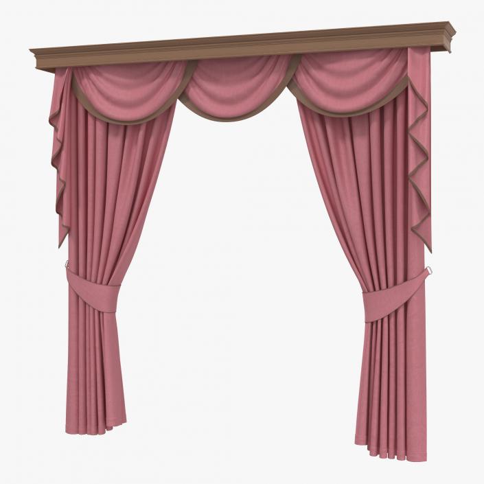 Curtain 6 Pink 3D model