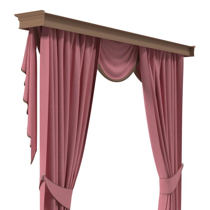 Curtain 6 Pink 3D model