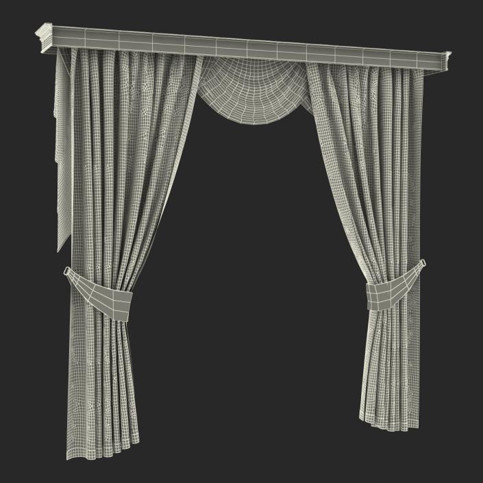 Curtain 6 Pink 3D model