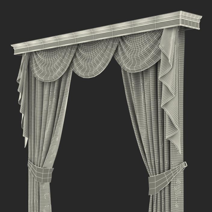 Curtain 6 Pink 3D model