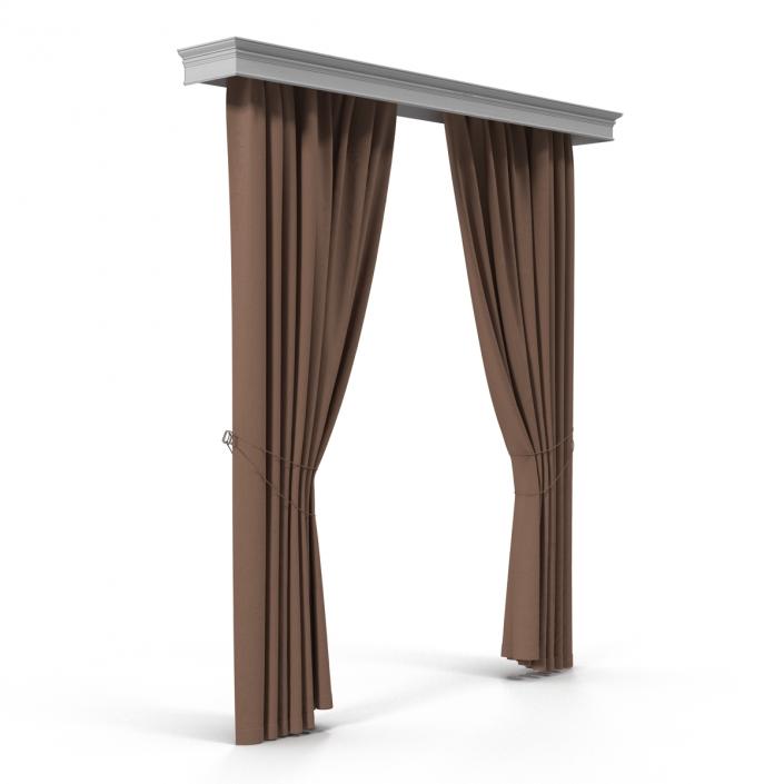 3D model Curtain 7 Brown