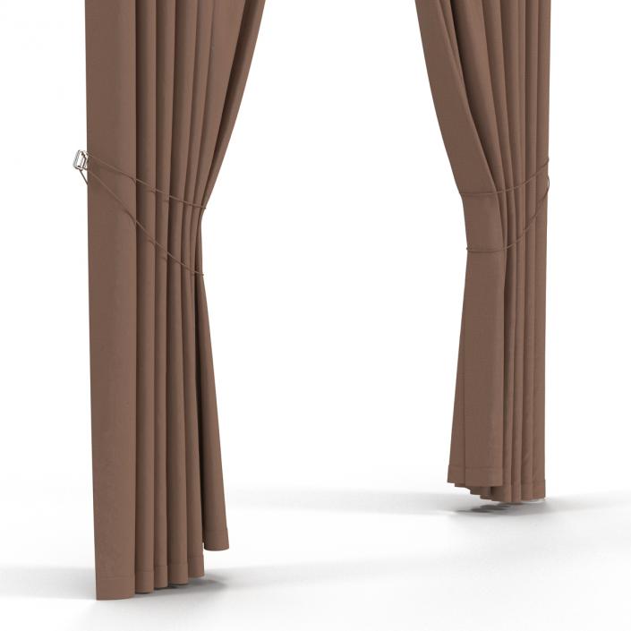 3D model Curtain 7 Brown