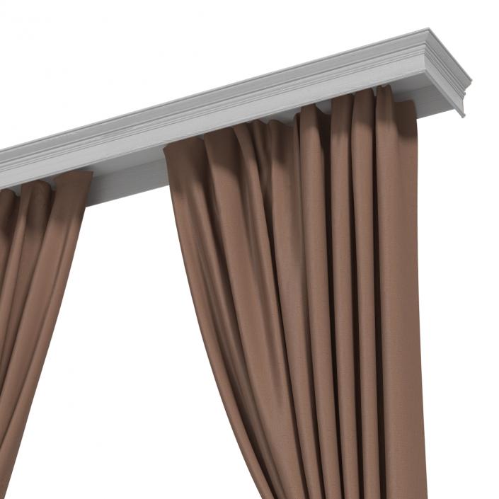 3D model Curtain 7 Brown