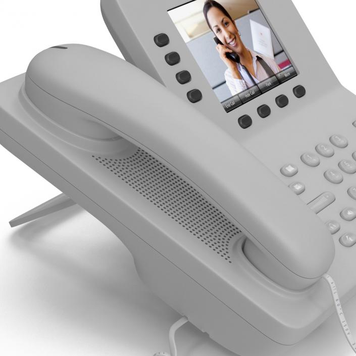 3D Cisco Unified IP Phone 8945 White model