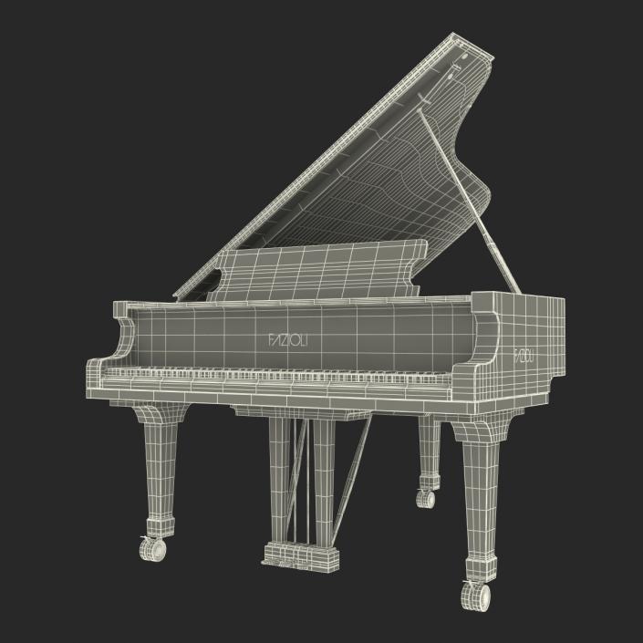 Grand Piano Fazioli 3D model