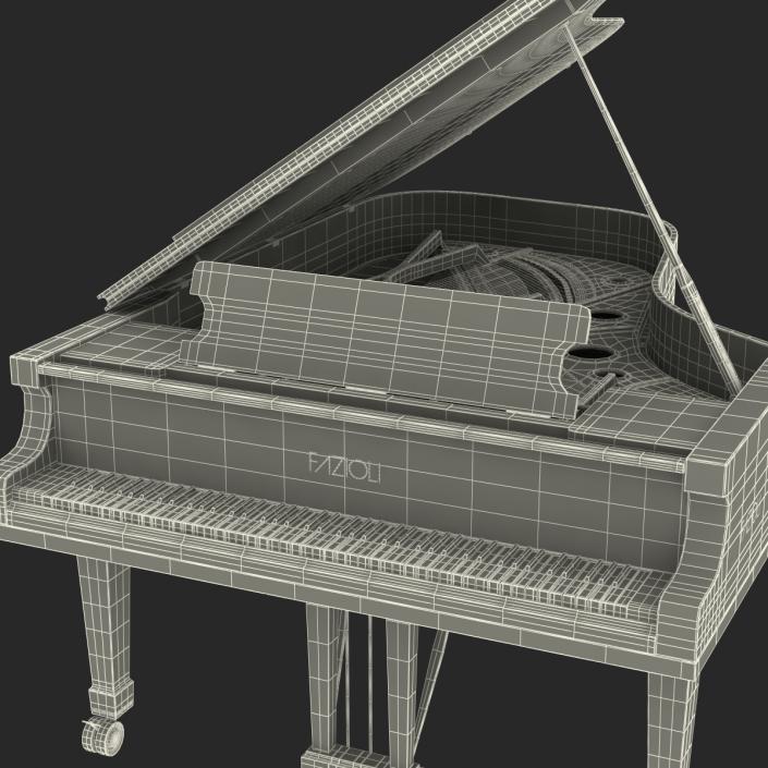 Grand Piano Fazioli 3D model