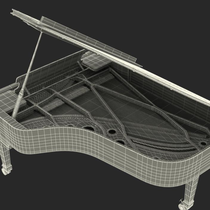 Grand Piano Fazioli 3D model