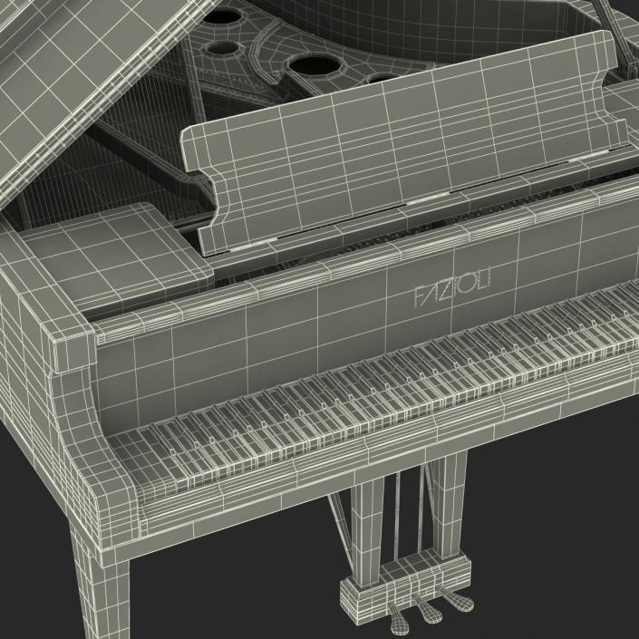 Grand Piano Fazioli 3D model