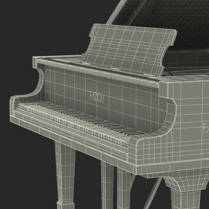 Grand Piano Fazioli 3D model