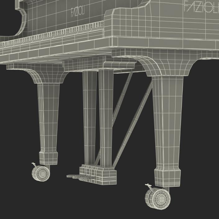 Grand Piano Fazioli 3D model