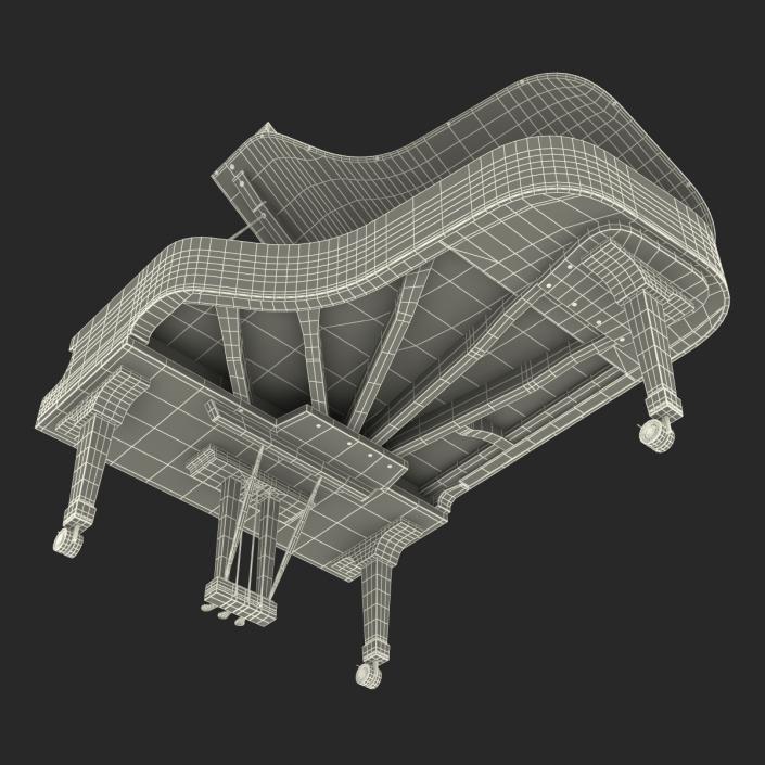 Grand Piano Fazioli 3D model