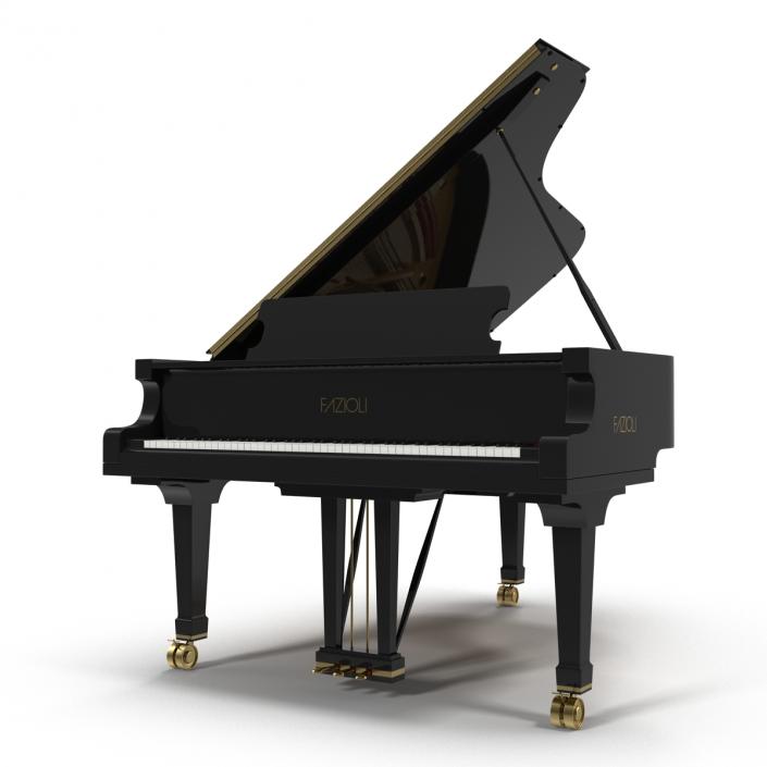 Grand Piano Fazioli 3D model