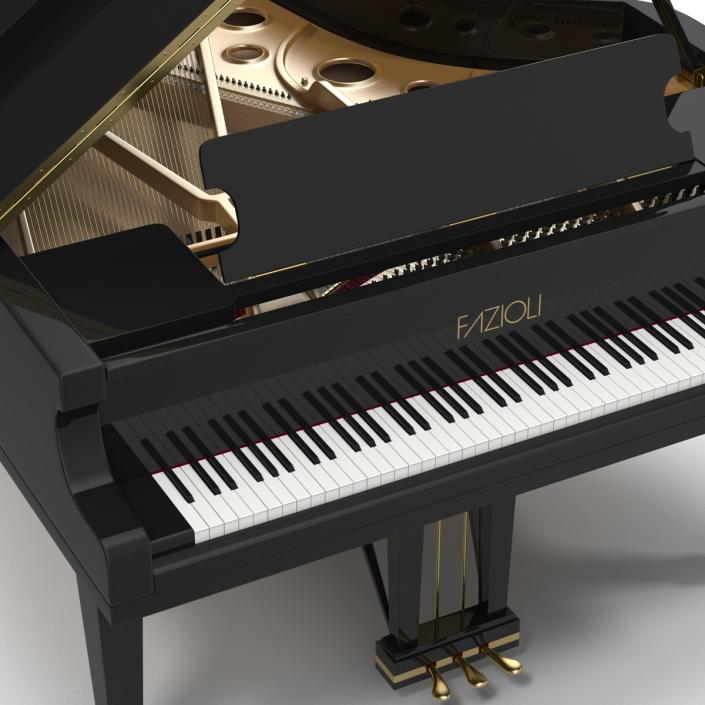 Grand Piano Fazioli 3D model