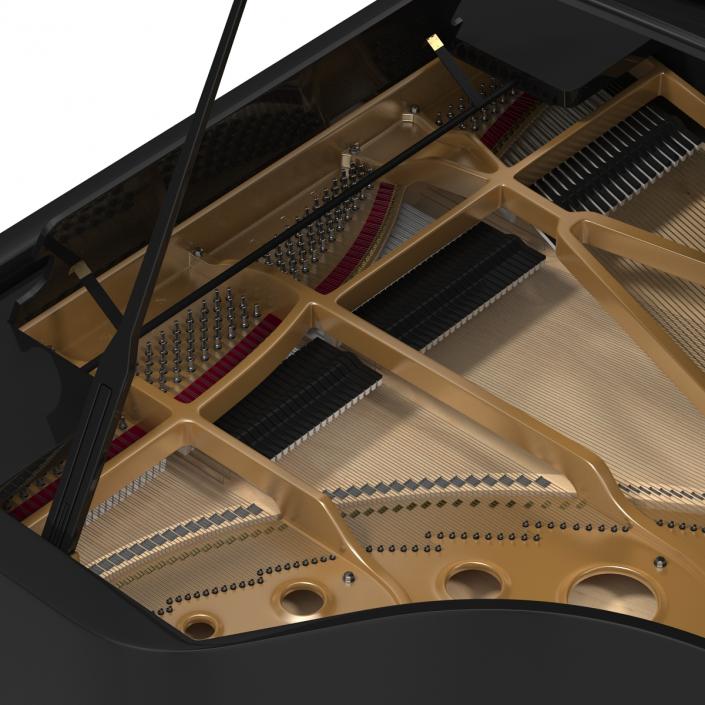 Grand Piano Fazioli 3D model