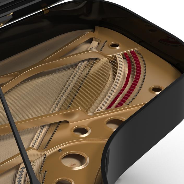 Grand Piano Fazioli 3D model