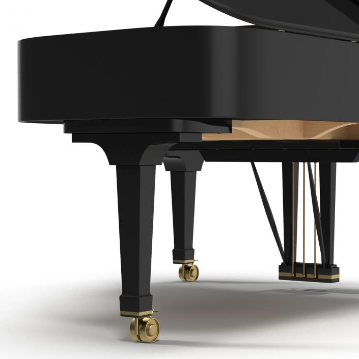 Grand Piano Fazioli 3D model