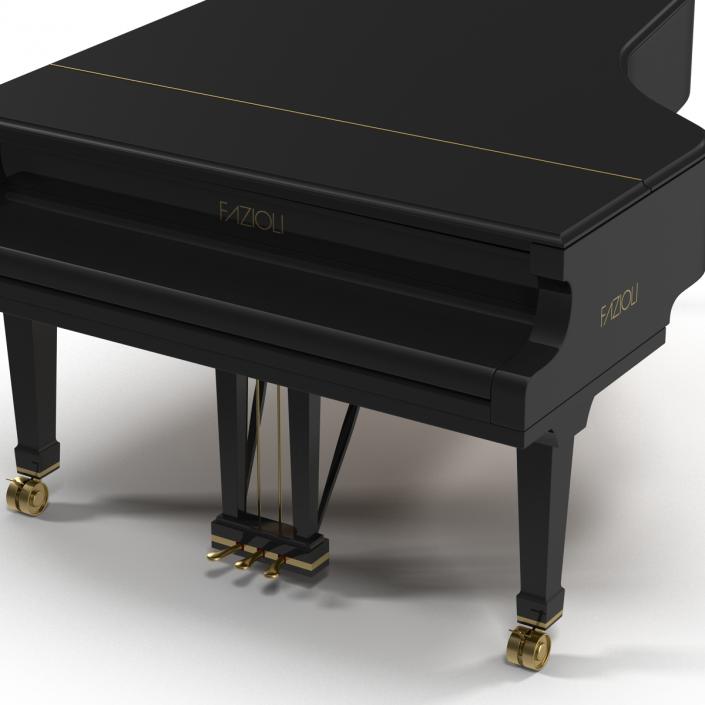 Grand Piano Fazioli 3D model