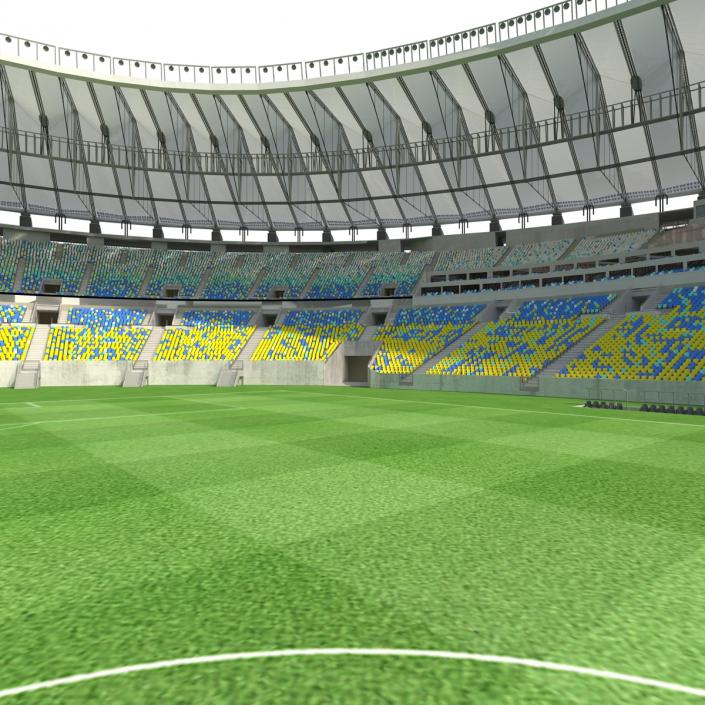 3D model Football Stadium Maracana