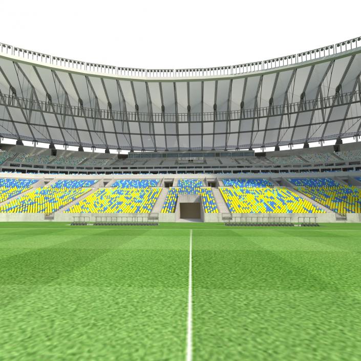 3D model Football Stadium Maracana