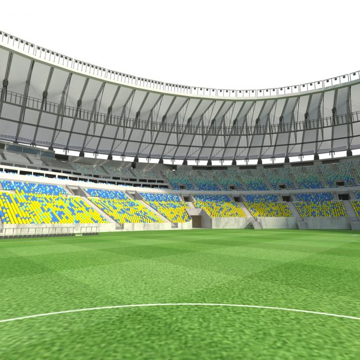 3D model Football Stadium Maracana