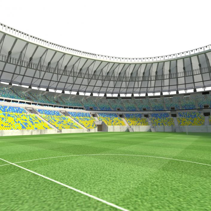 3D model Football Stadium Maracana