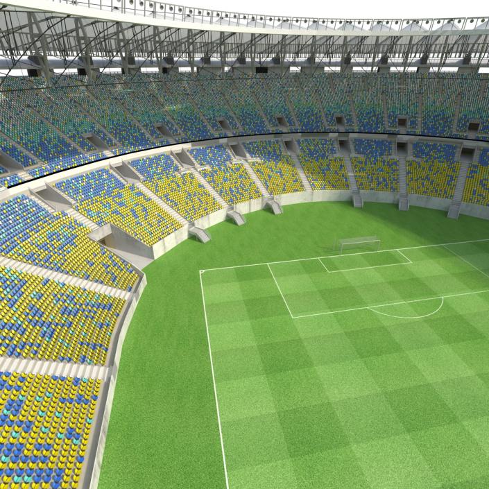 3D model Football Stadium Maracana