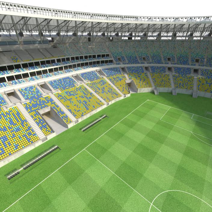 3D model Football Stadium Maracana