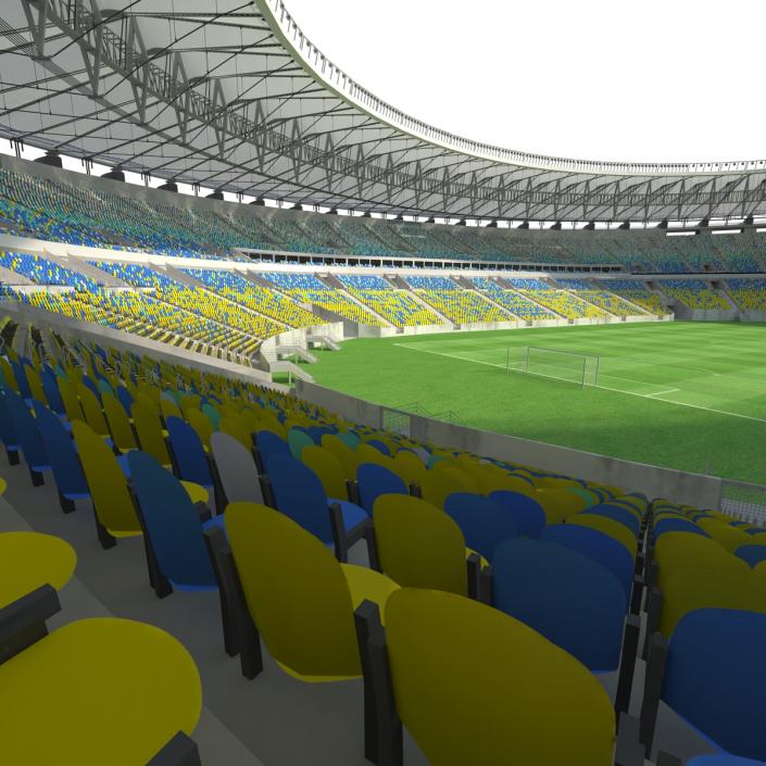 3D model Football Stadium Maracana