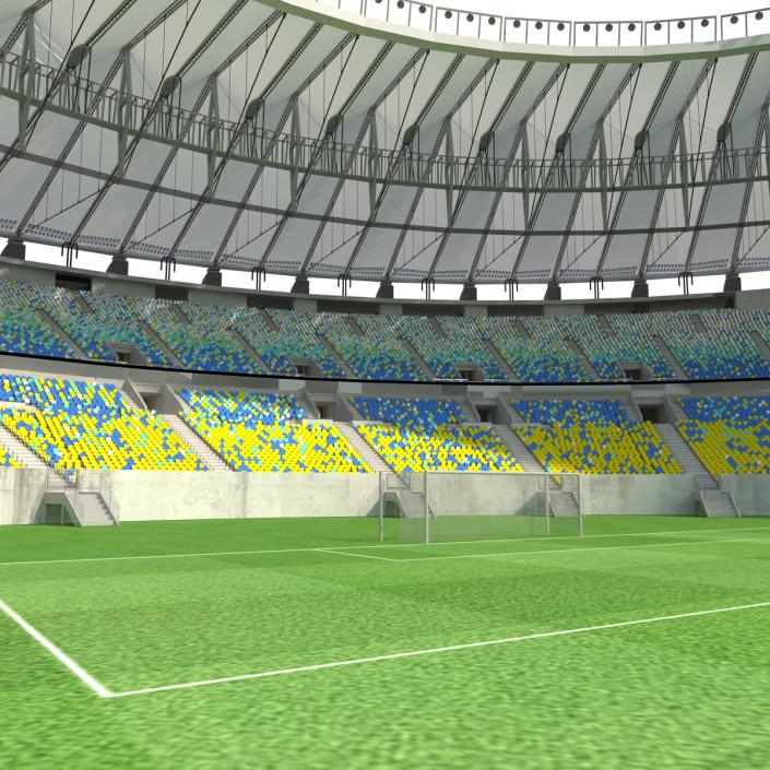 3D model Football Stadium Maracana