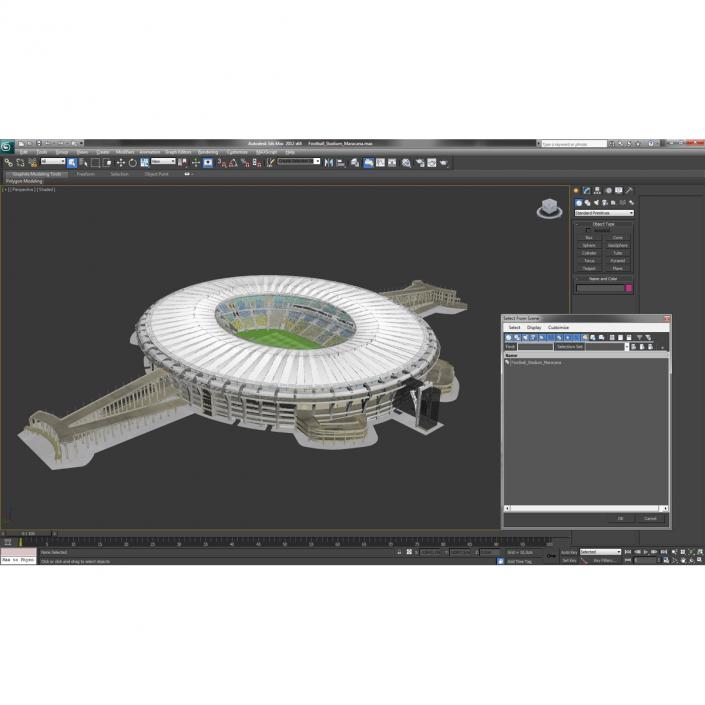 3D model Football Stadium Maracana