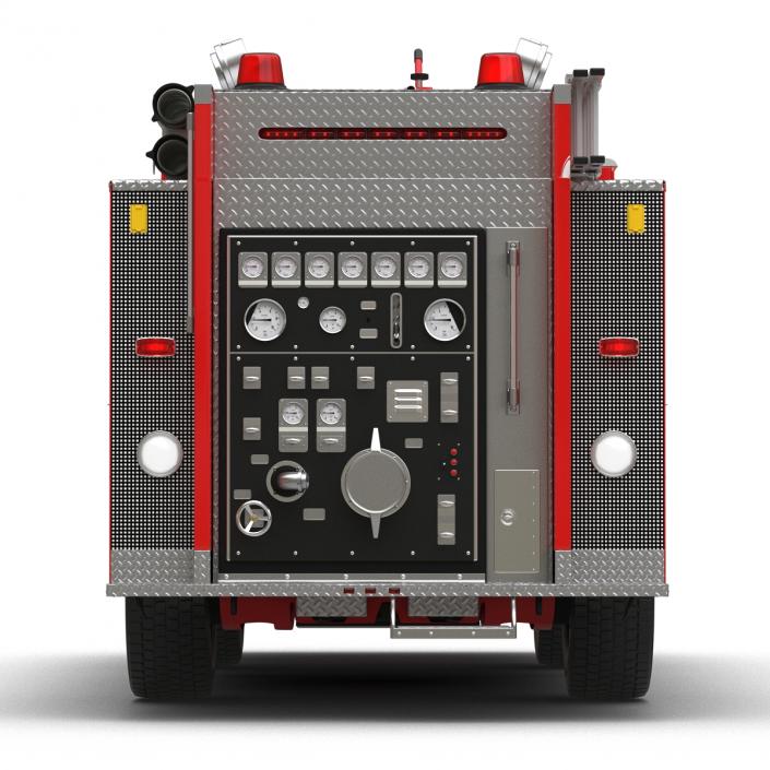 Fire Truck Apparatus 3 3D