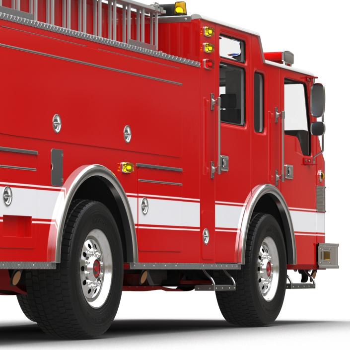 Fire Truck Apparatus 3 3D