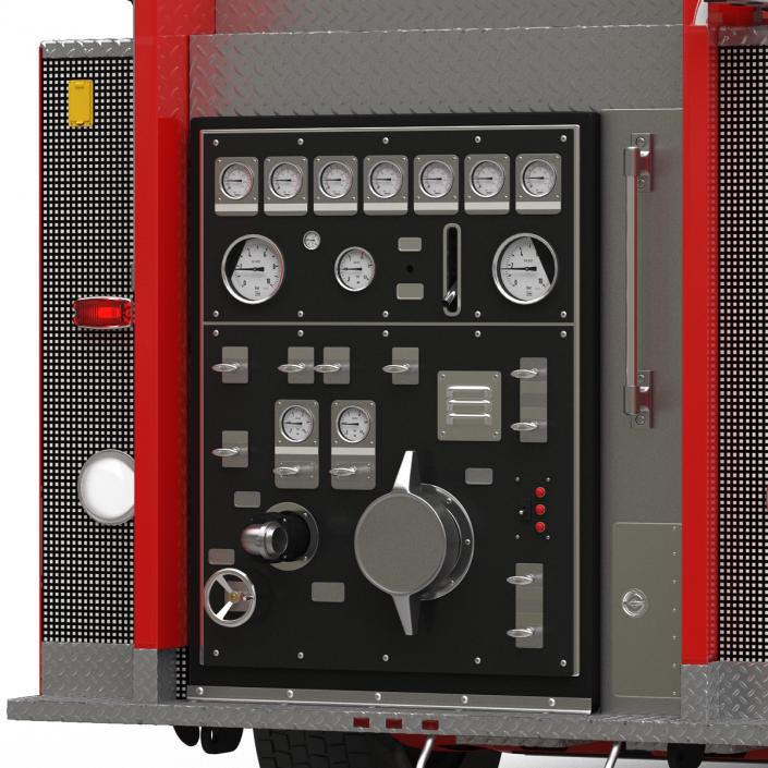 Fire Truck Apparatus 3 3D