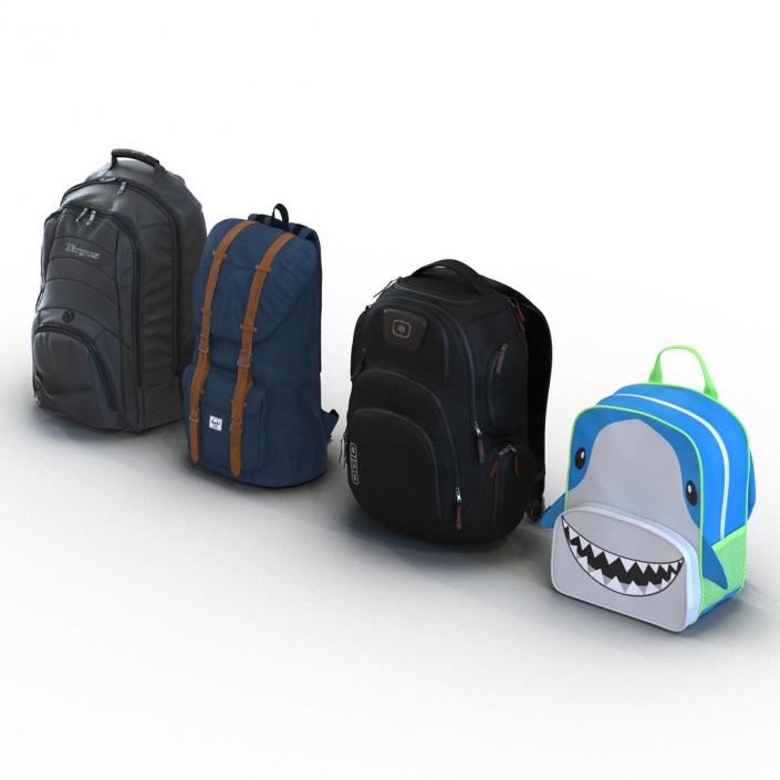 Backpacks 3D Models Collection 2 3D