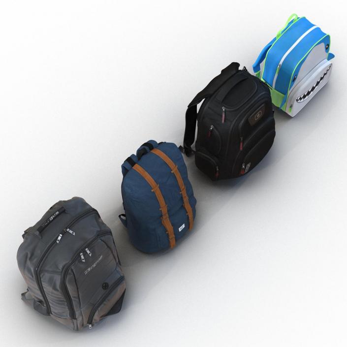 Backpacks 3D Models Collection 2 3D