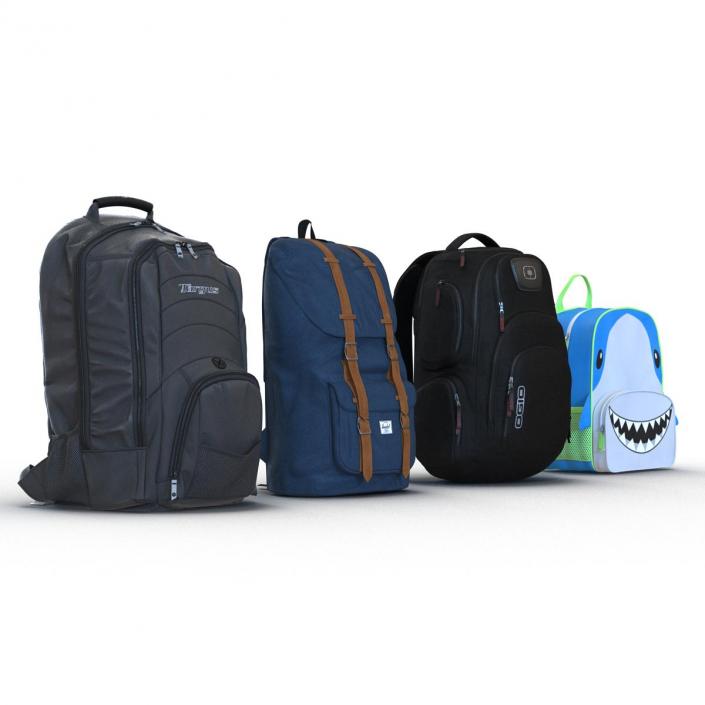 Backpacks 3D Models Collection 2 3D