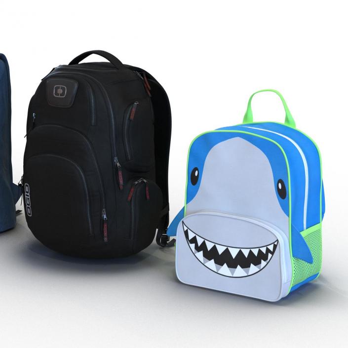 Backpacks 3D Models Collection 2 3D