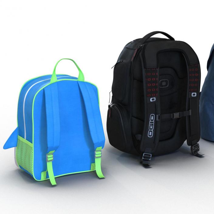 Backpacks 3D Models Collection 2 3D