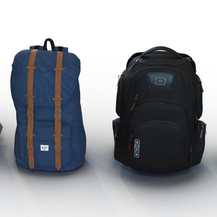 Backpacks 3D Models Collection 2 3D