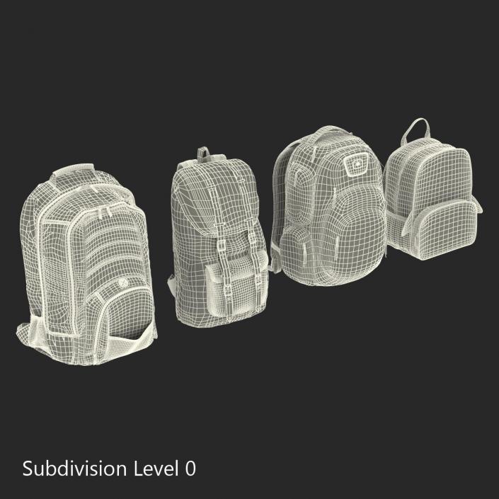 Backpacks 3D Models Collection 2 3D