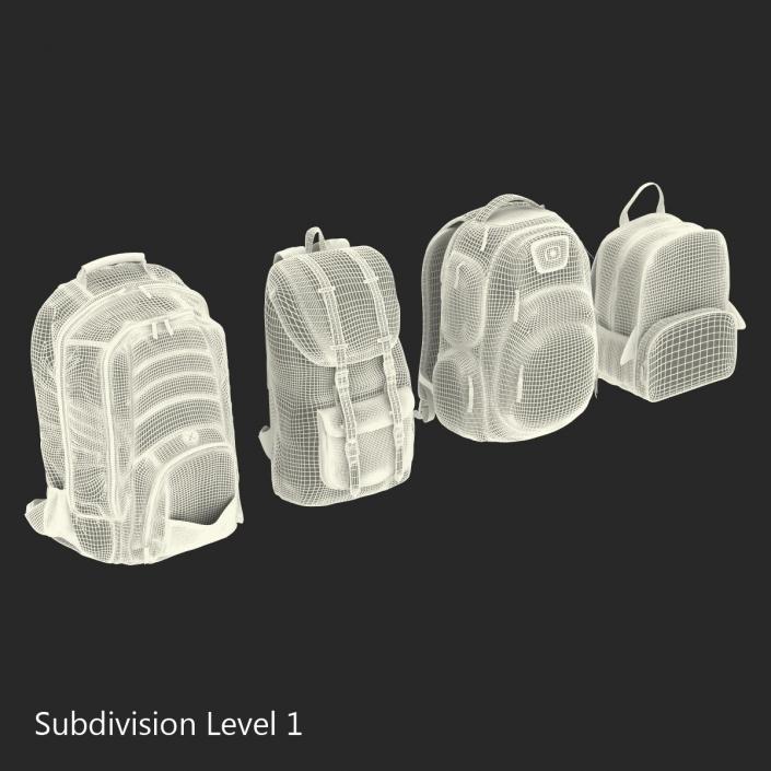 Backpacks 3D Models Collection 2 3D