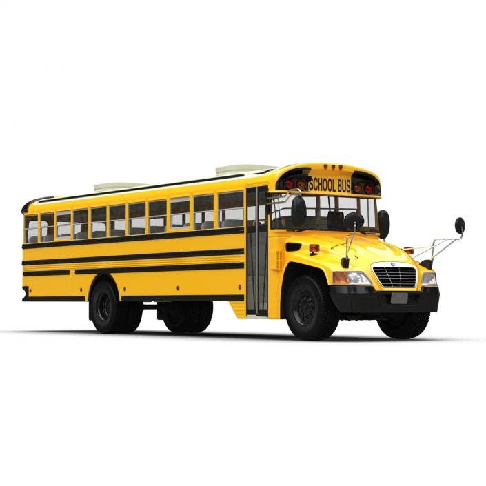 3D School Bus 2 Simple Interior model