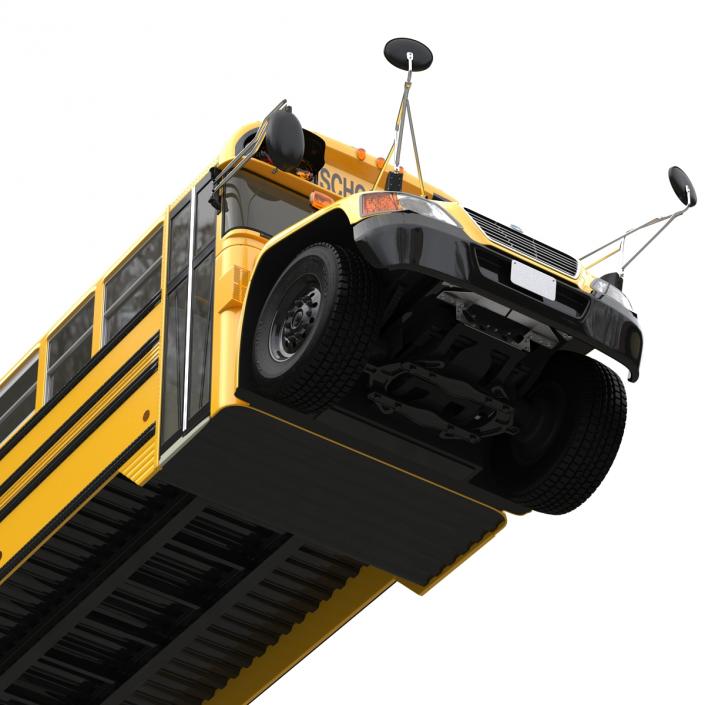 3D School Bus 2 Simple Interior model