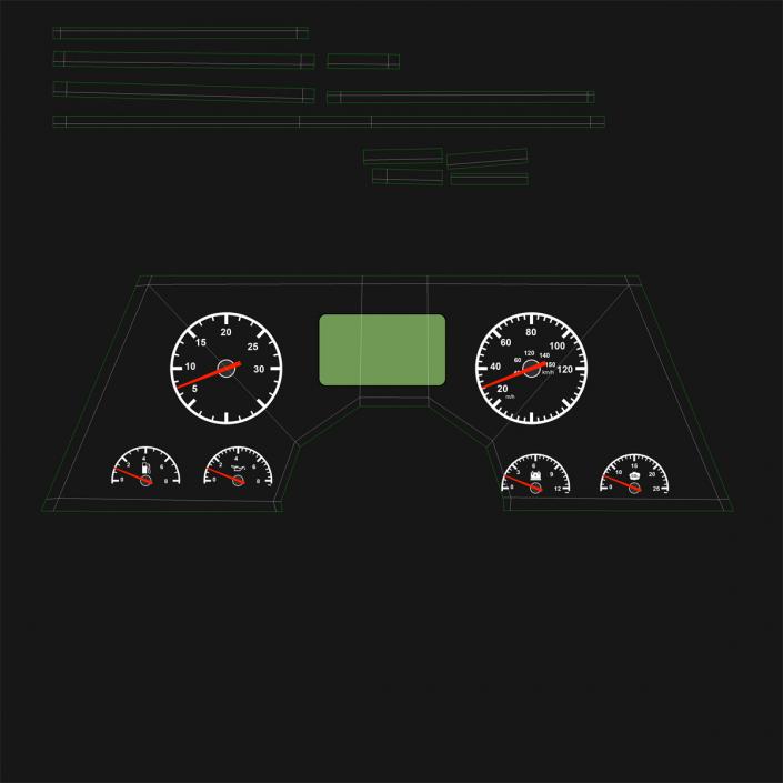 3D School Bus 2 Simple Interior model