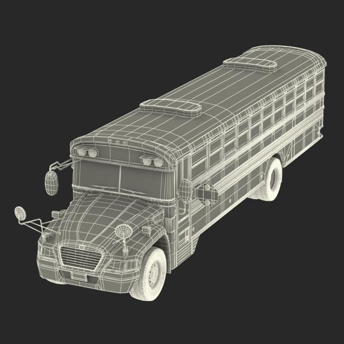 3D School Bus 2 Simple Interior model