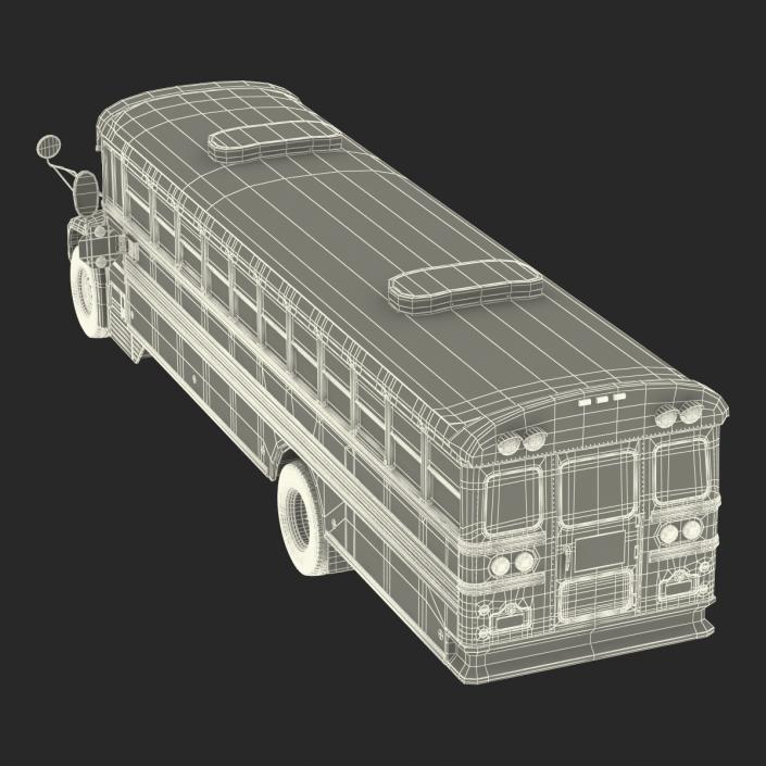 3D School Bus 2 Simple Interior model