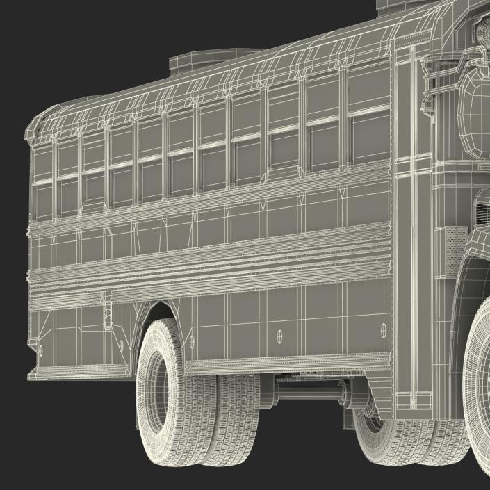 3D School Bus 2 Simple Interior model