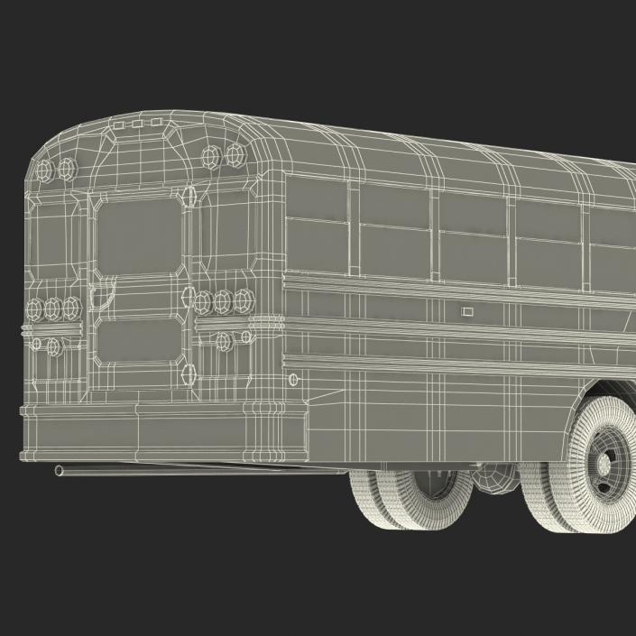 3D School Bus 3 Simple Interior model