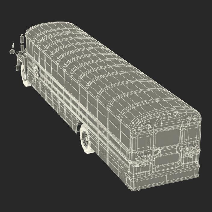 3D School Bus 3 Simple Interior model